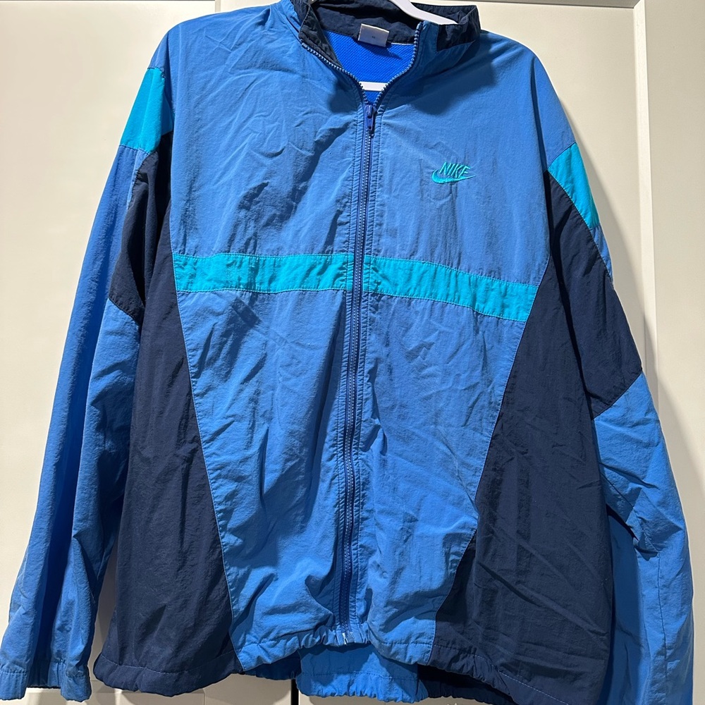 Nike Windbreaker. Blues. XL. Vintage looking. Basically brand new.